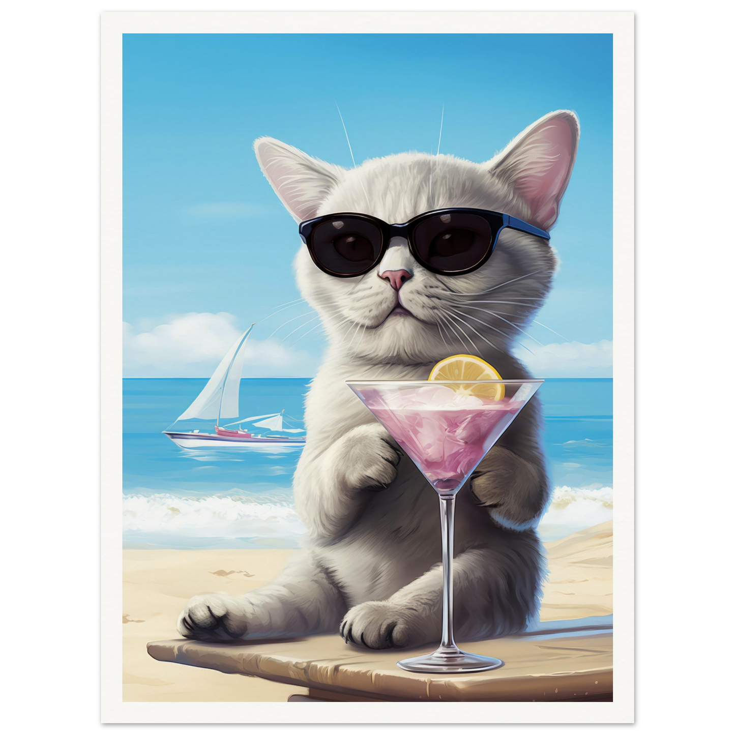 Martini Beach - Matte Archival Poster