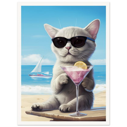 Martini Beach - Matte Archival Poster