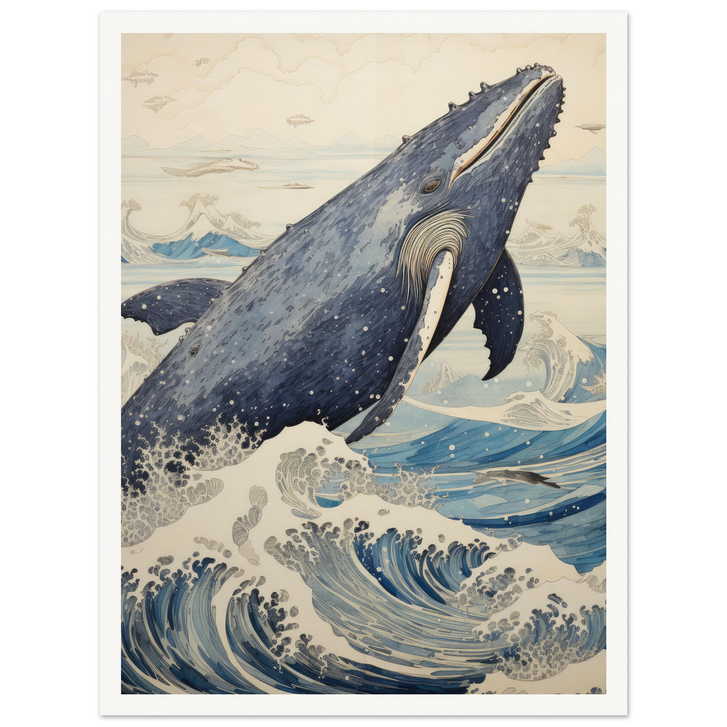 Breaching Whale - Matte Archival Poster