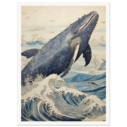 Breaching Whale - Matte Archival Poster