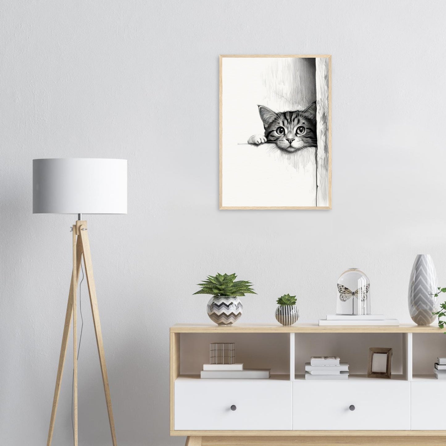 Peeking Out - Matte Archival Poster