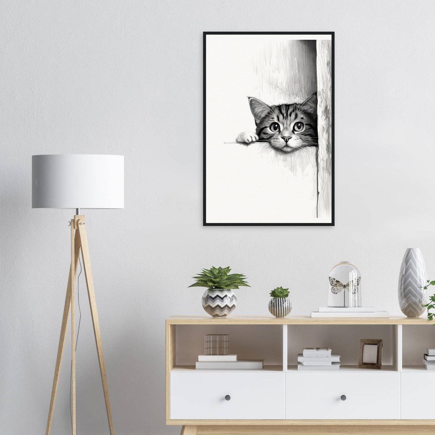 Peeking Out - Matte Archival Poster
