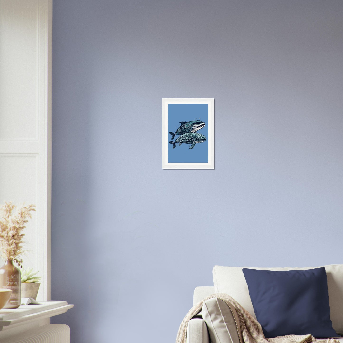 Pair Of Whales - Matte Archival Poster