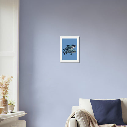 Pair Of Whales - Matte Archival Poster