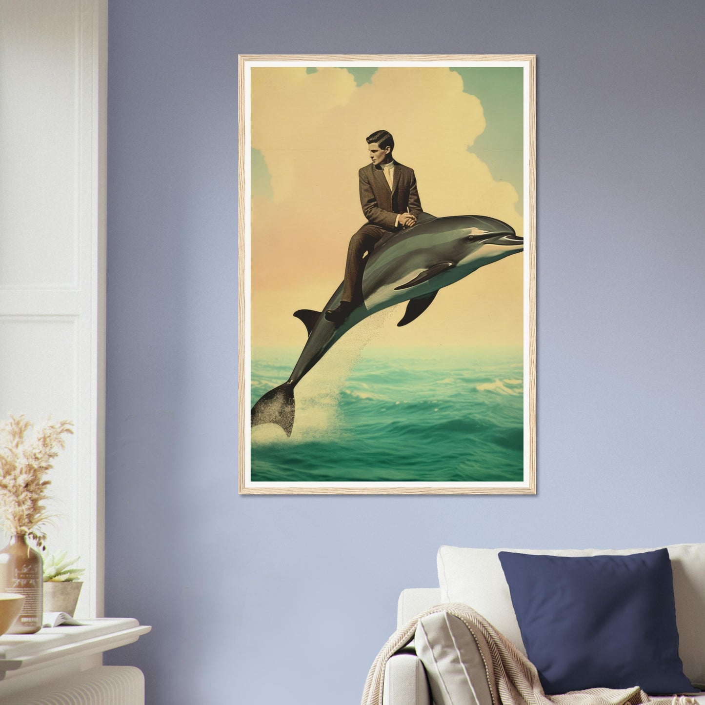 Dolphin Surrealism - Matte Archival Poster