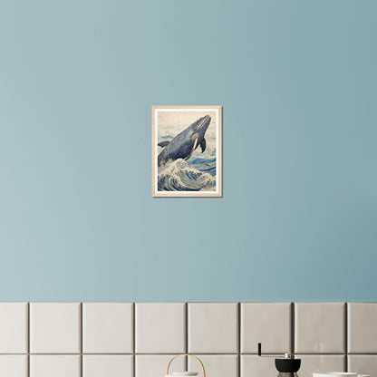 Breaching Whale - Matte Archival Poster