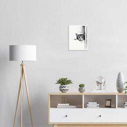 Peeking Out - Matte Archival Poster