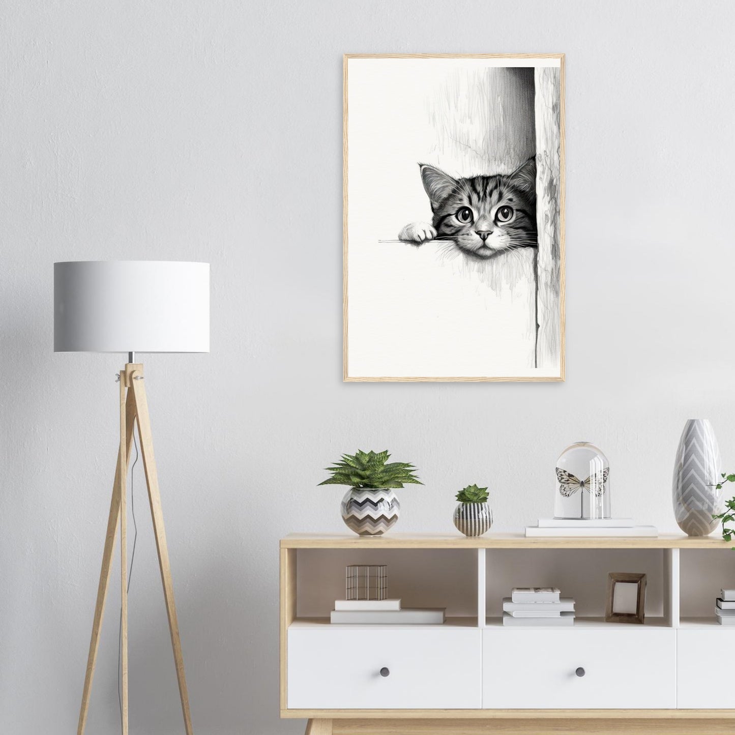 Peeking Out - Matte Archival Poster