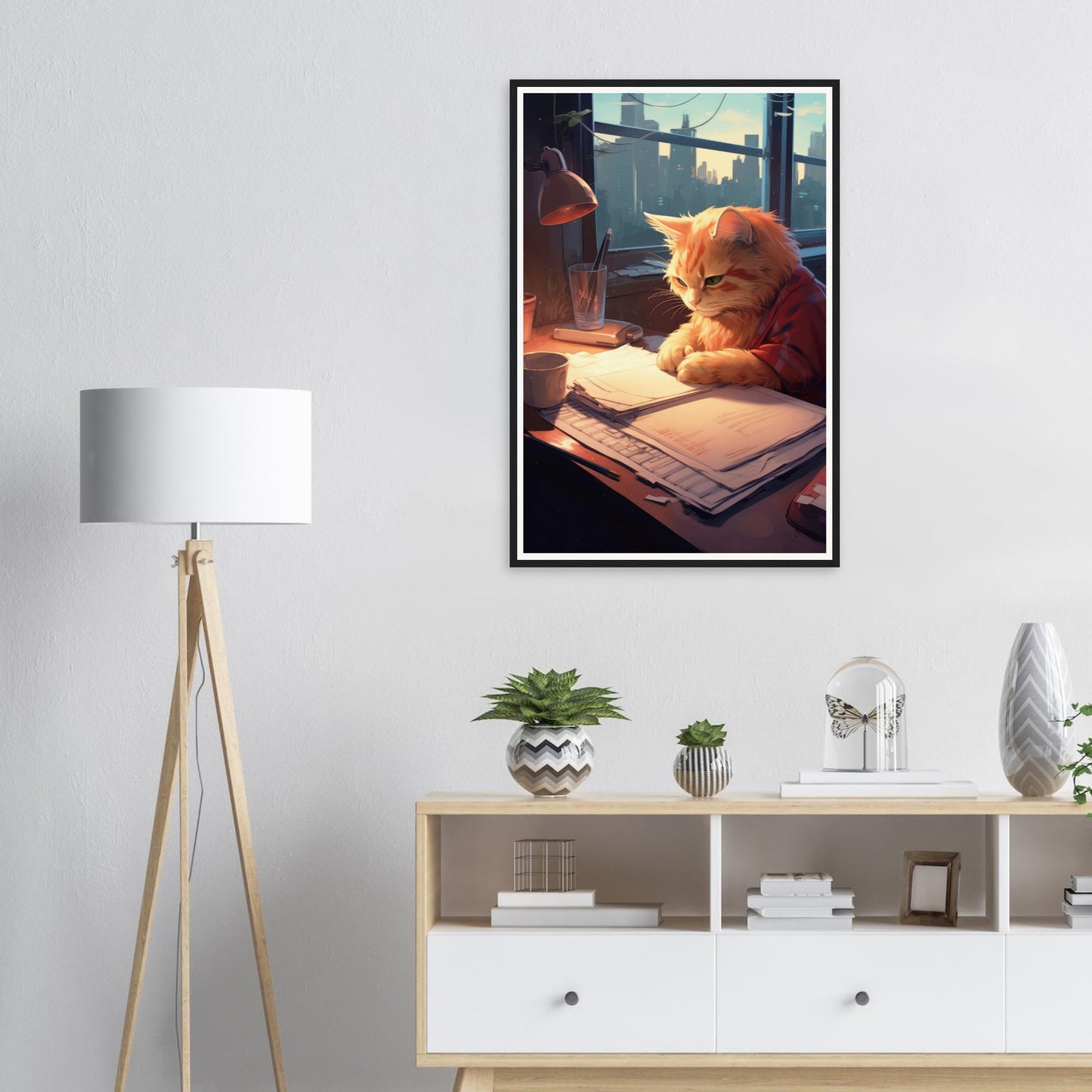 Studying Hard - Matte Archival Poster
