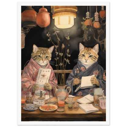 Izakaya Cats - Matte Archival Poster