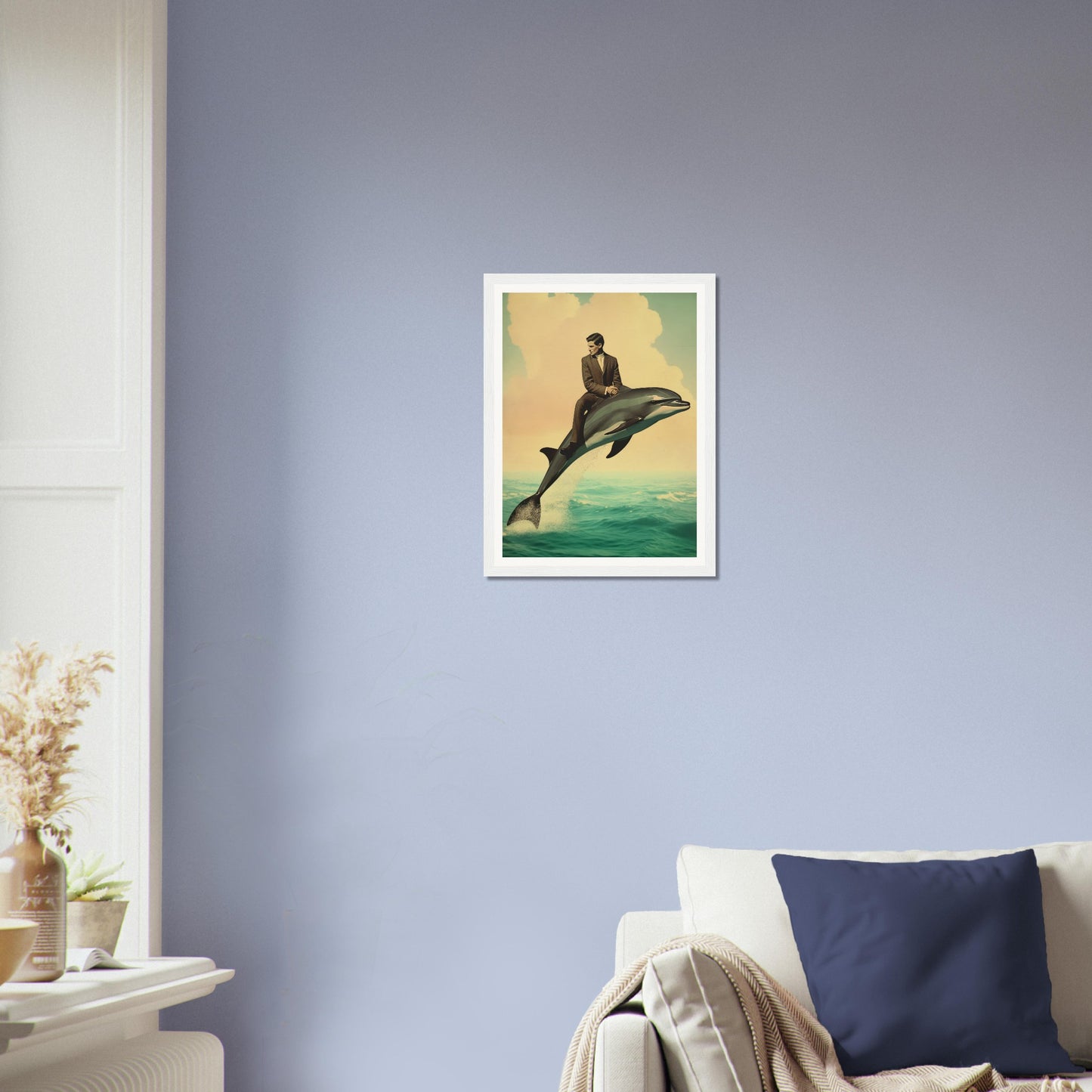 Dolphin Surrealism - Matte Archival Poster