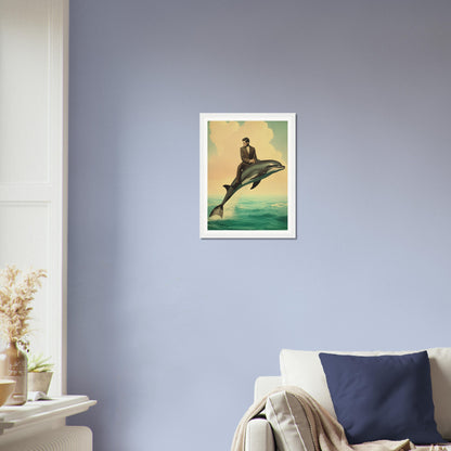 Dolphin Surrealism - Matte Archival Poster