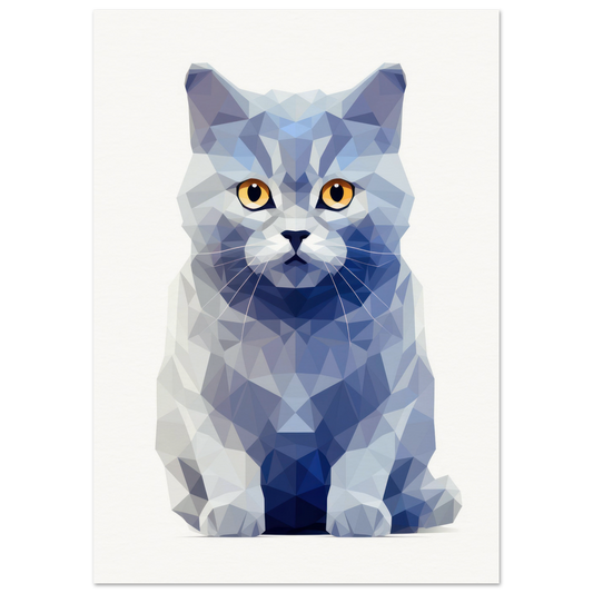 Crystal British Shorthair - Matte Archival Poster