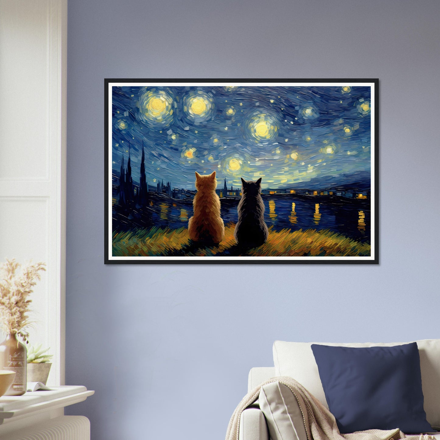 Purry Night - Matte Archival Poster