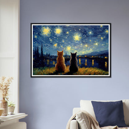 Purry Night - Matte Archival Poster