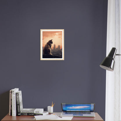 Skyline Cat - Matte Archival Poster