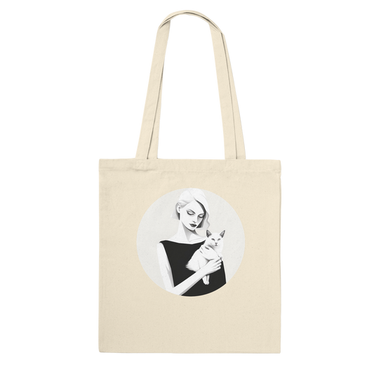 Monochrome Glamour - Cotton Tote Bag