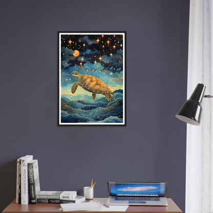 Cosmic Turtle - Matte Archival Poster