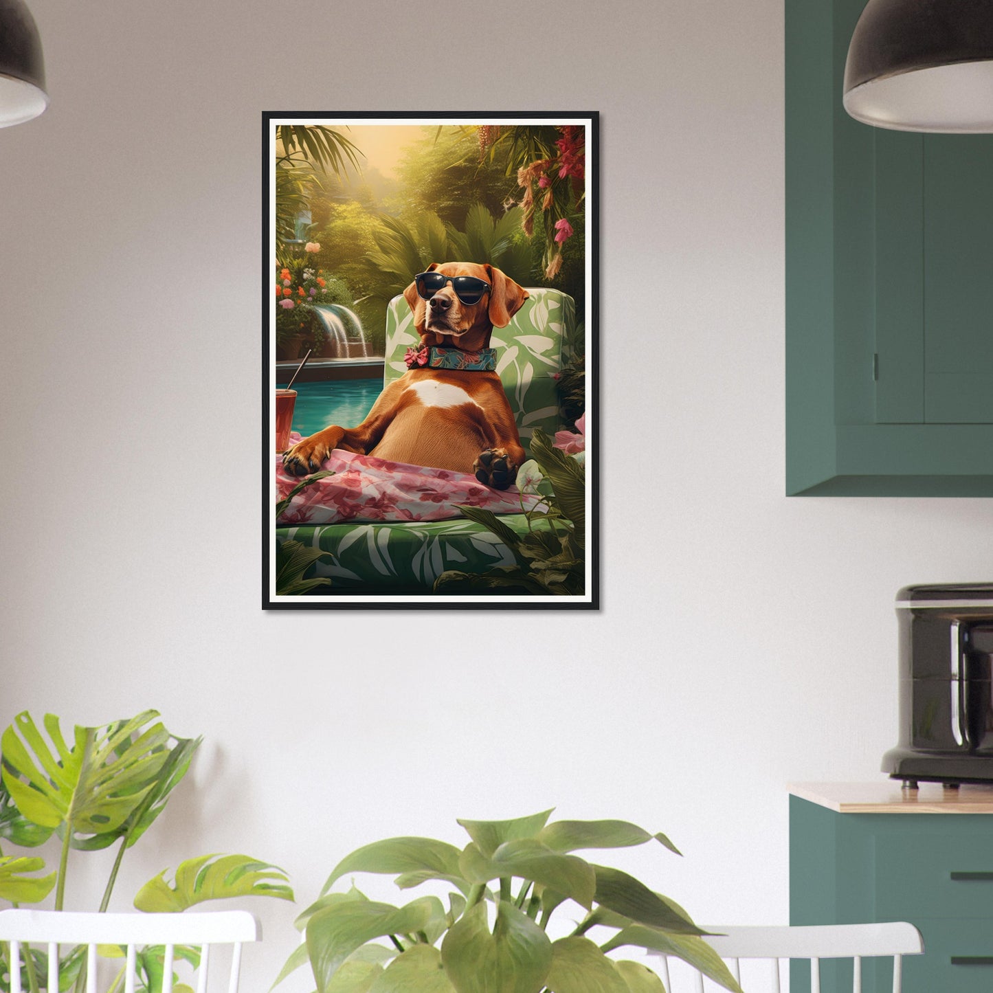 Poolside Paradise II - Matte Archival Poster