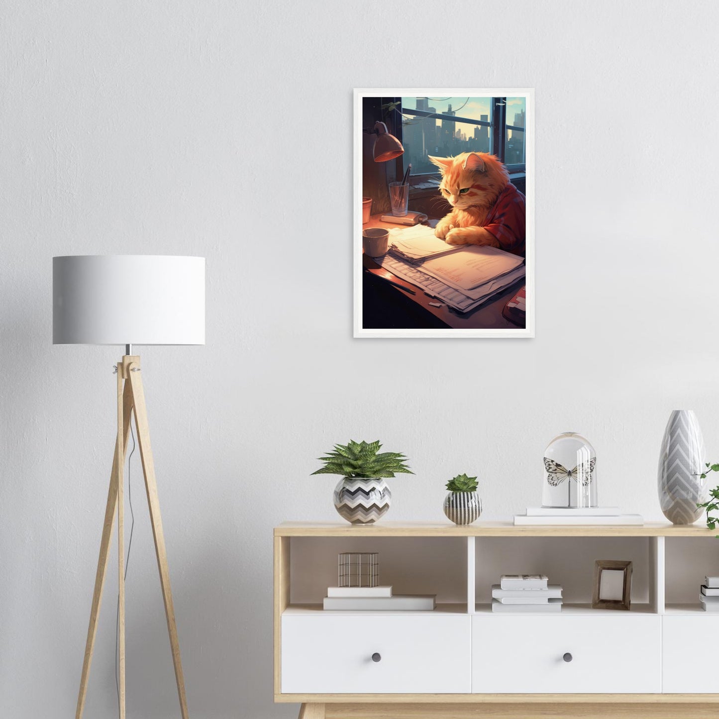 Studying Hard - Matte Archival Poster