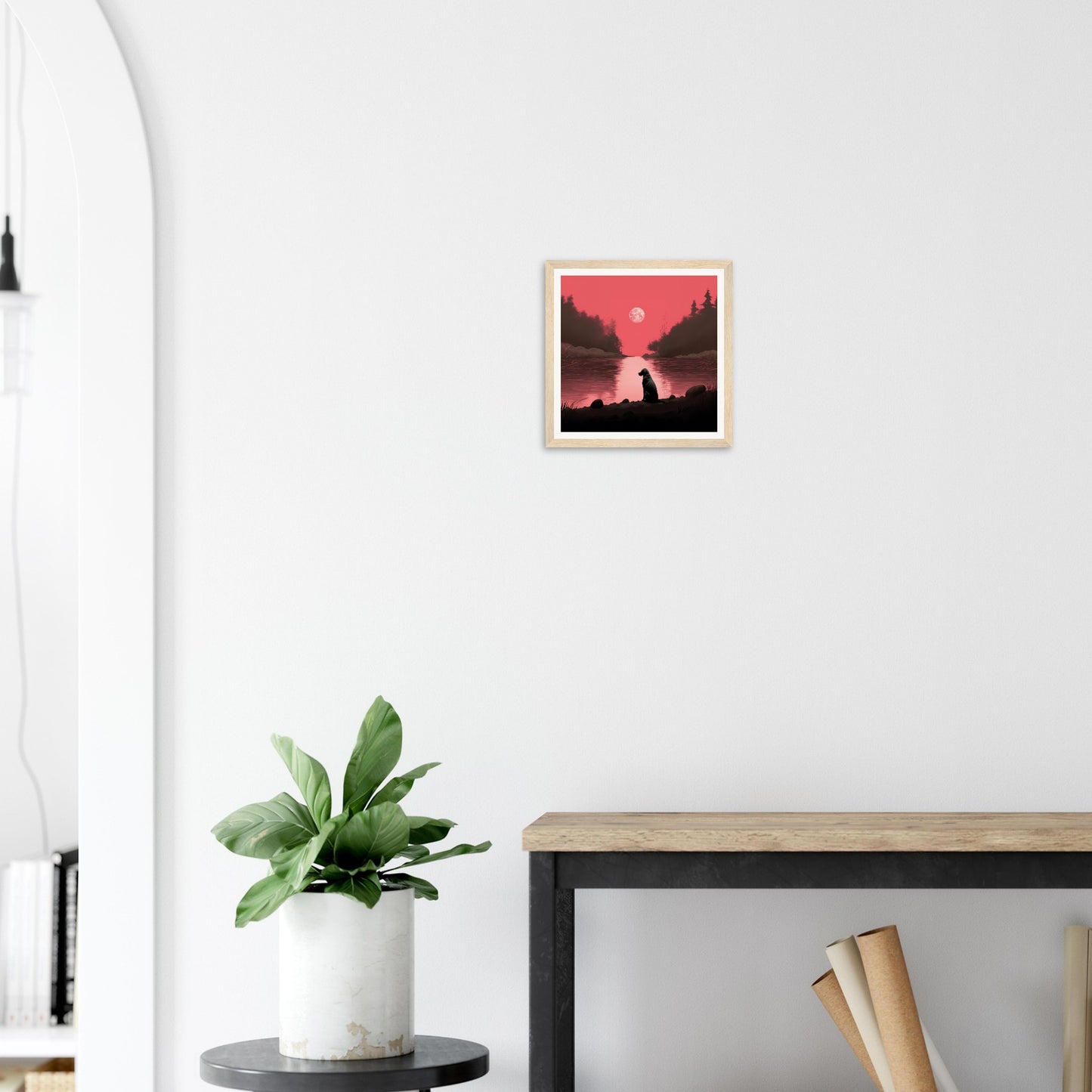Red Moon River - Matte Archival Poster
