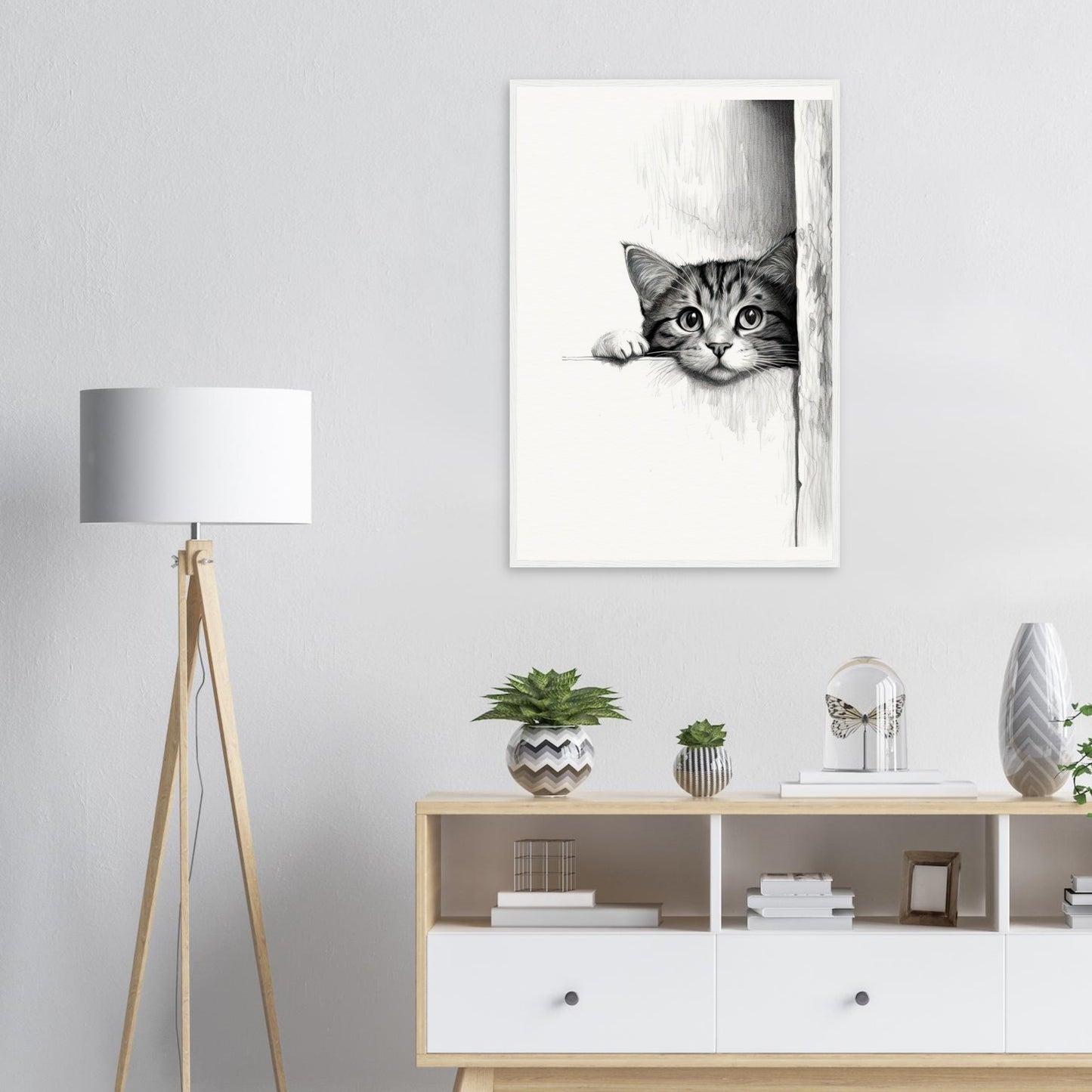 Peeking Out - Matte Archival Poster