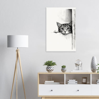 Peeking Out - Matte Archival Poster