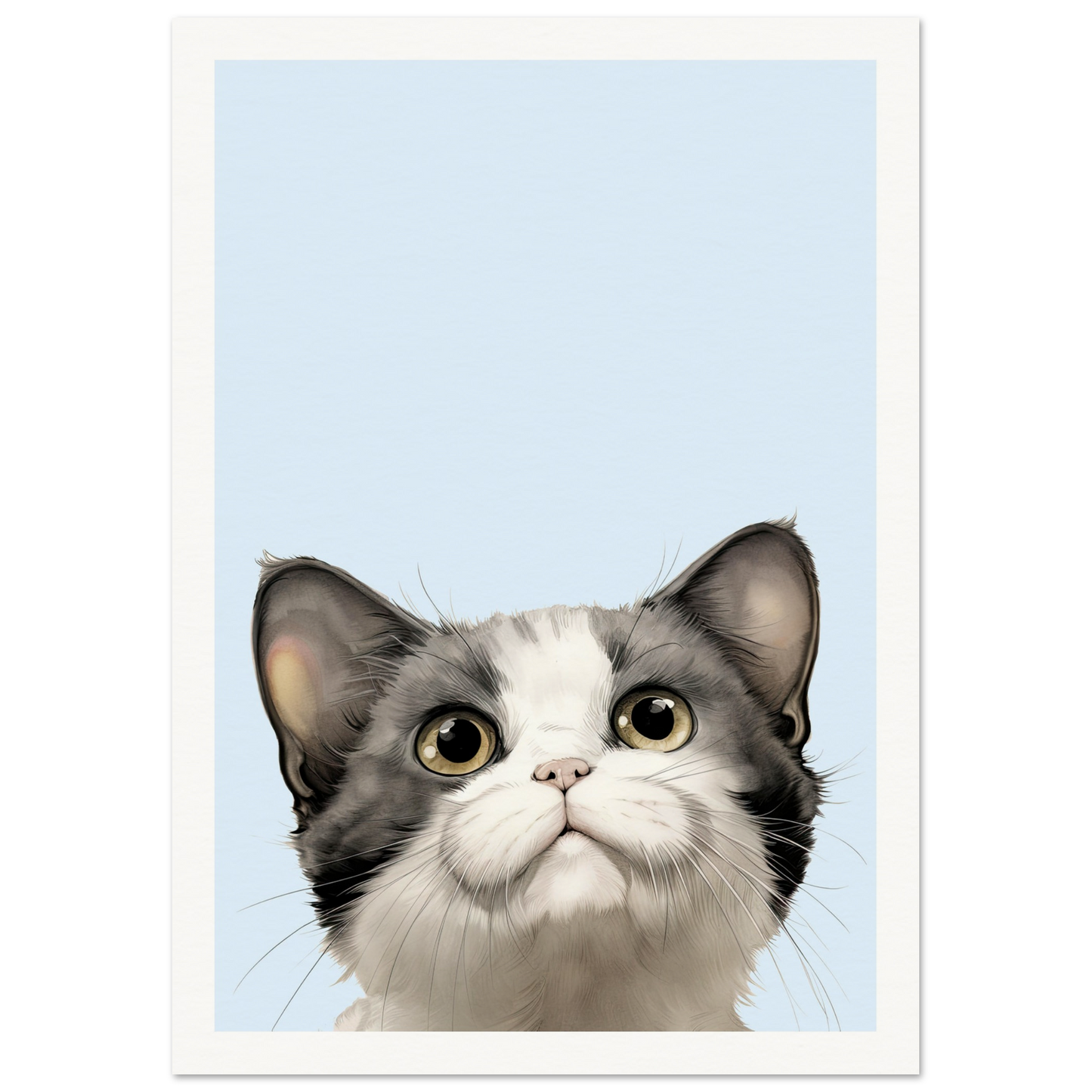 Curious Kitty - Matte Archival Poster