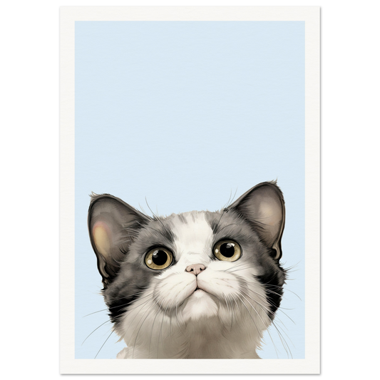 Curious Kitty - Matte Archival Poster
