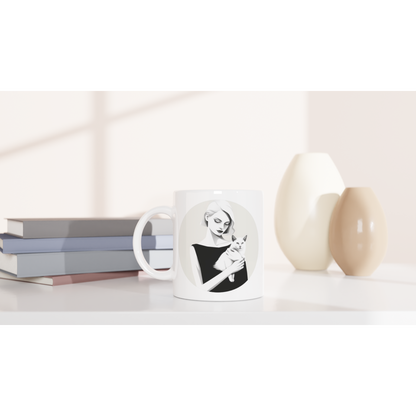 Monochrome Glamour - Ceramic Coffee Mug