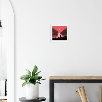 Red Moon River - Matte Archival Poster
