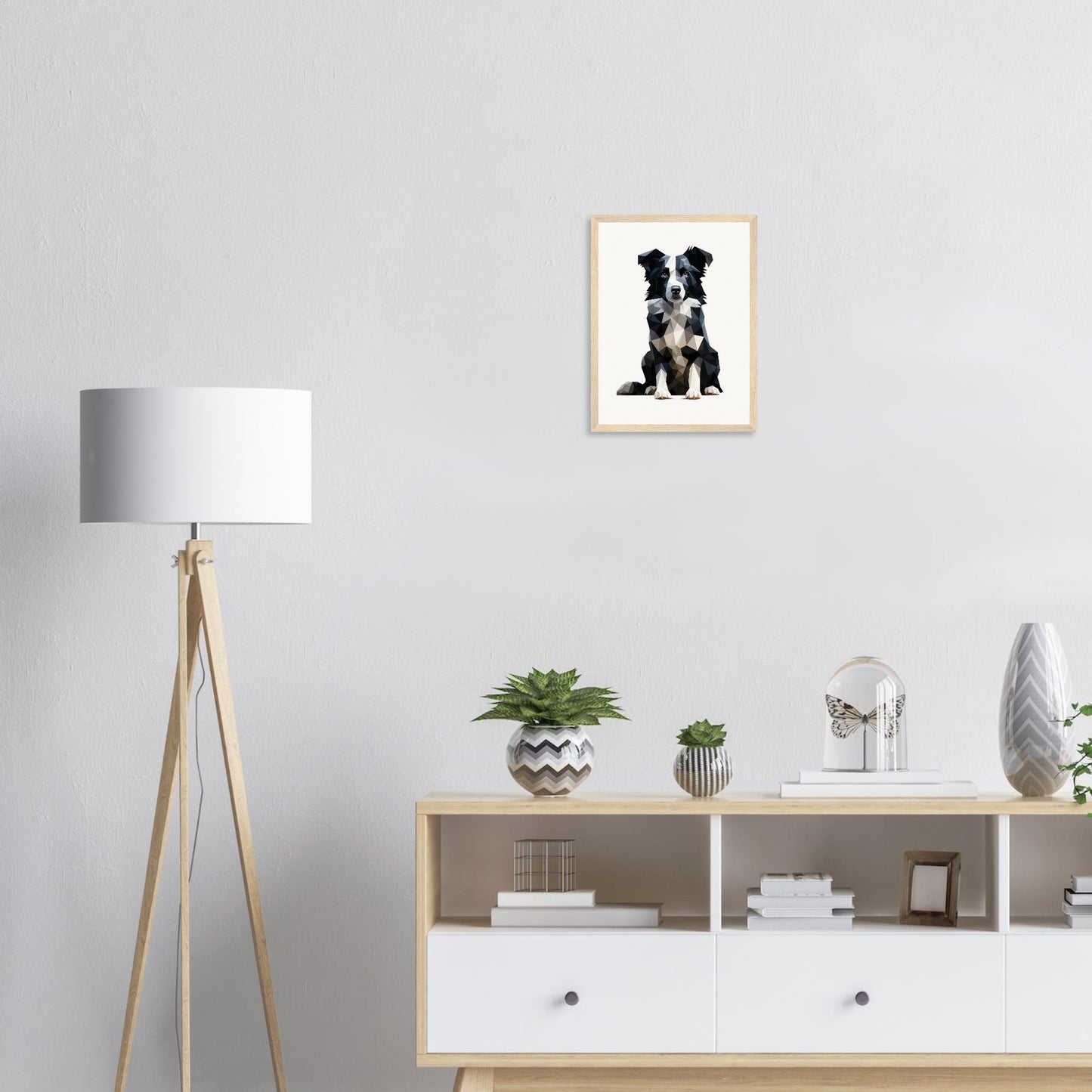 Crystal Border Collie - Matte Archival Poster