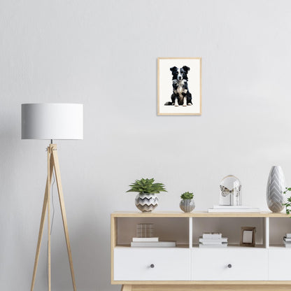 Crystal Border Collie - Matte Archival Poster