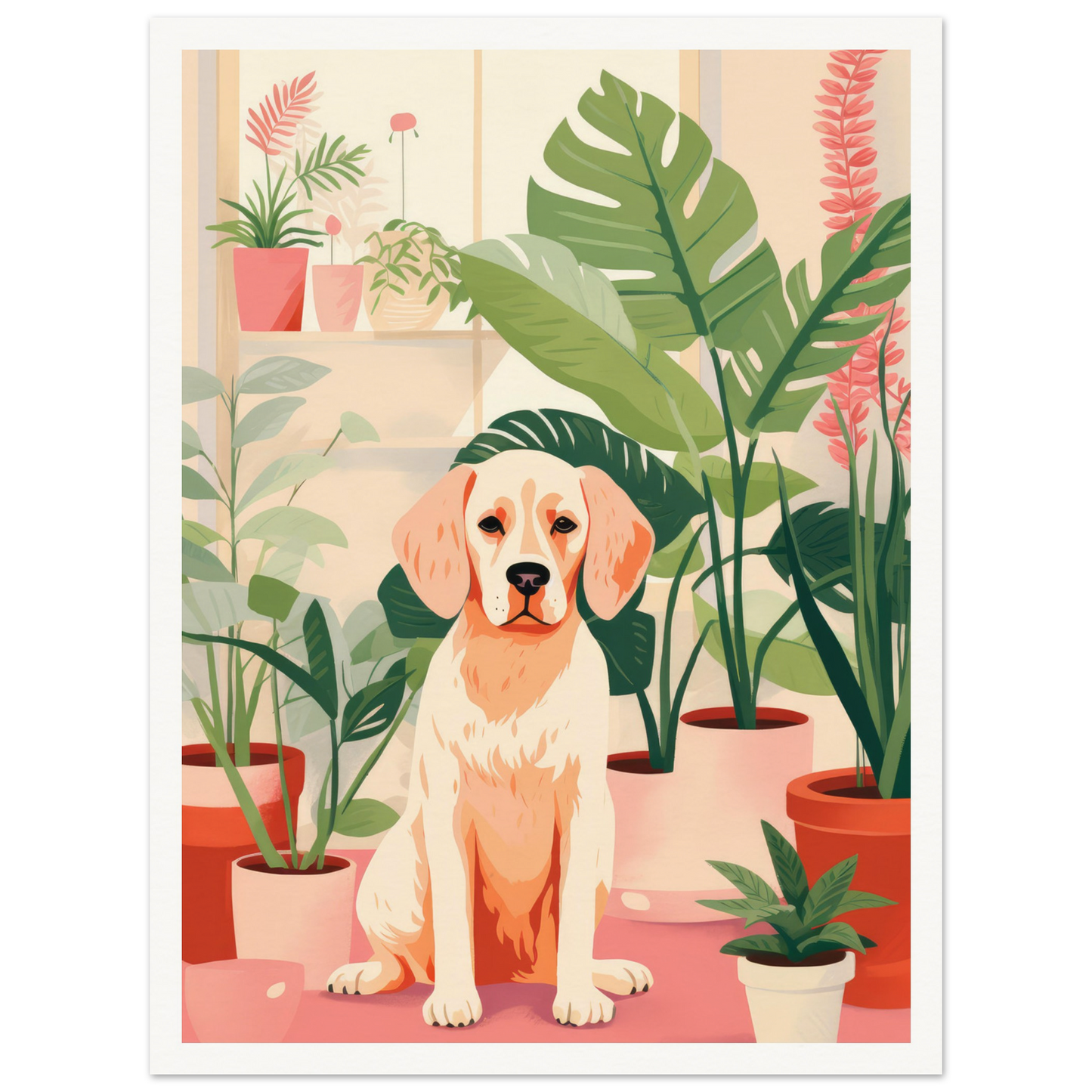 Greenhouse Dog - Matte Archival Poster