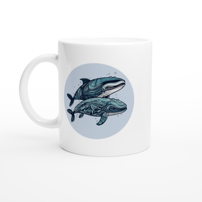 Pair Of Whales - Ceramic Coffee Mug