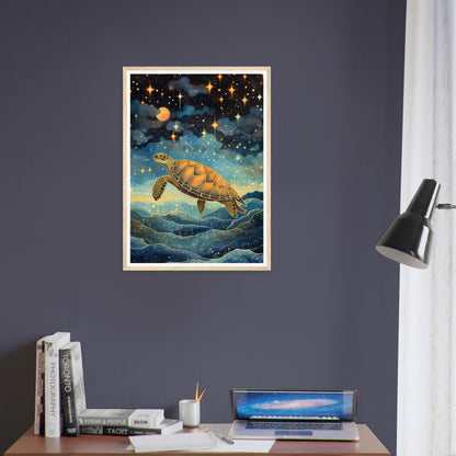 Cosmic Turtle - Matte Archival Poster