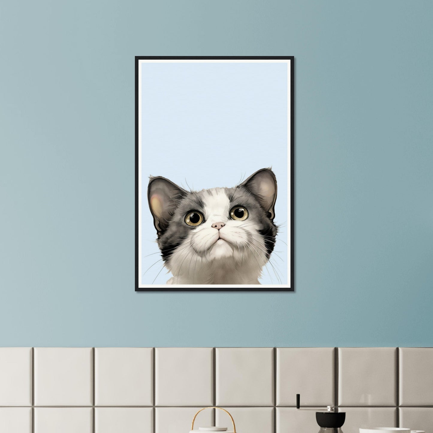 Curious Kitty - Matte Archival Poster