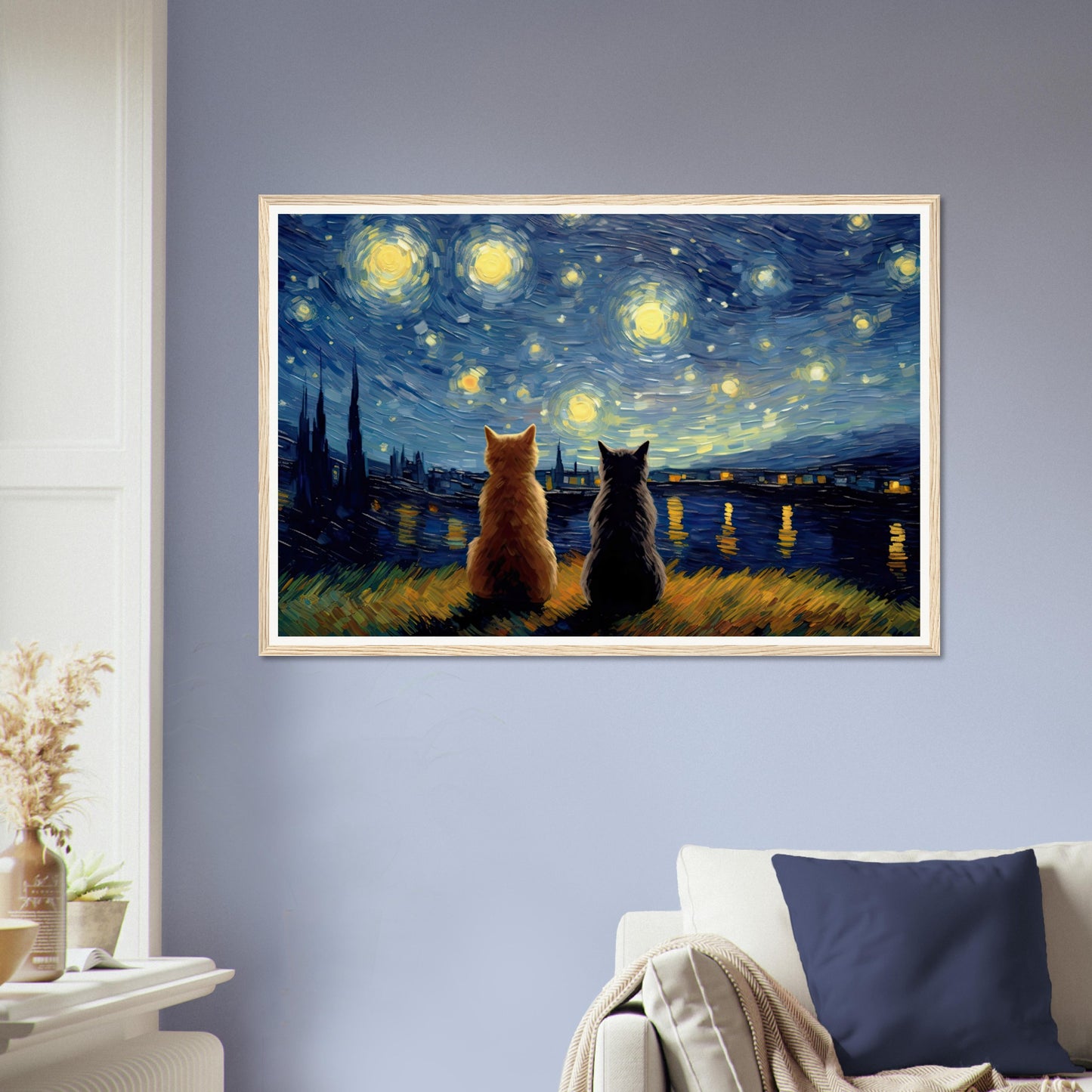 Purry Night - Matte Archival Poster