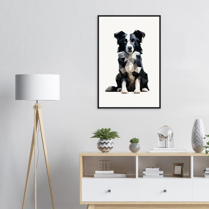 Crystal Border Collie - Matte Archival Poster