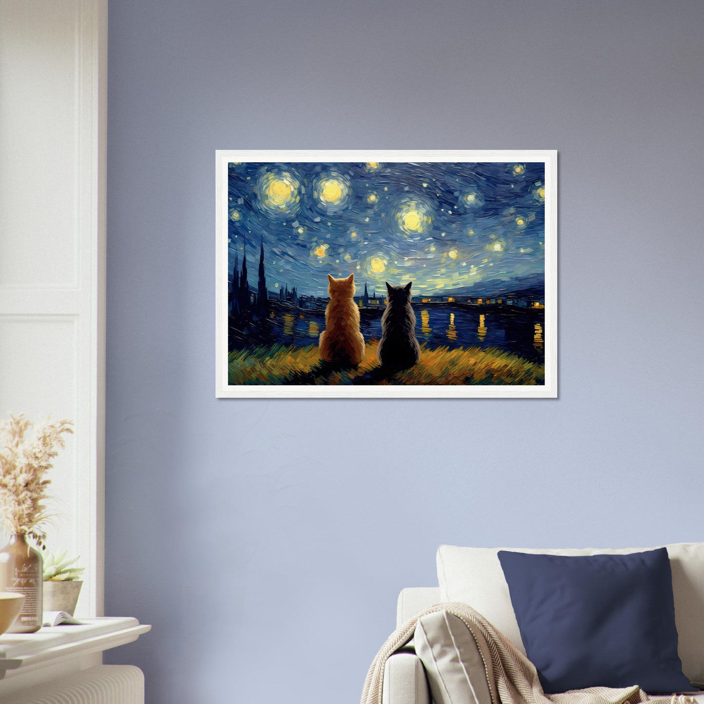 Purry Night - Matte Archival Poster