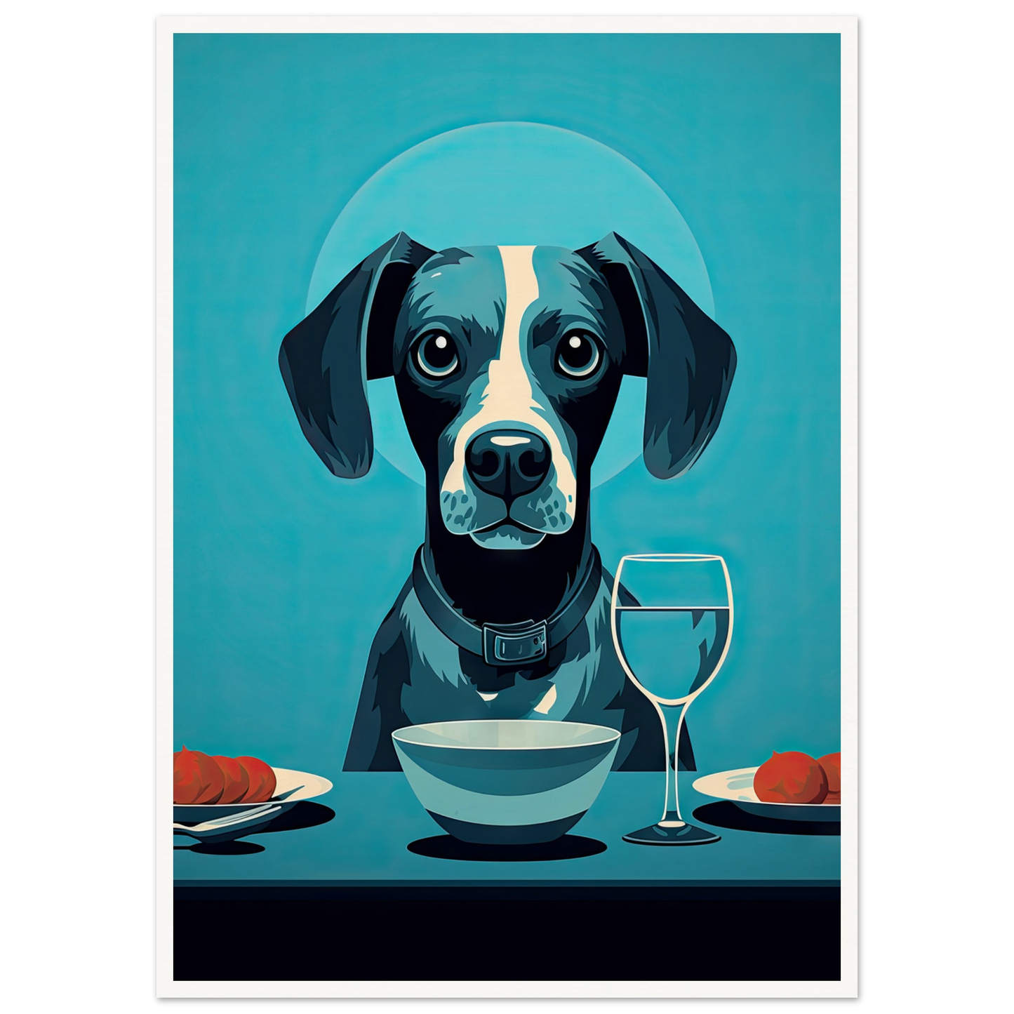 Blue Beagle - Matte Archival Poster