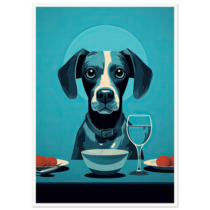 Blue Beagle - Matte Archival Poster
