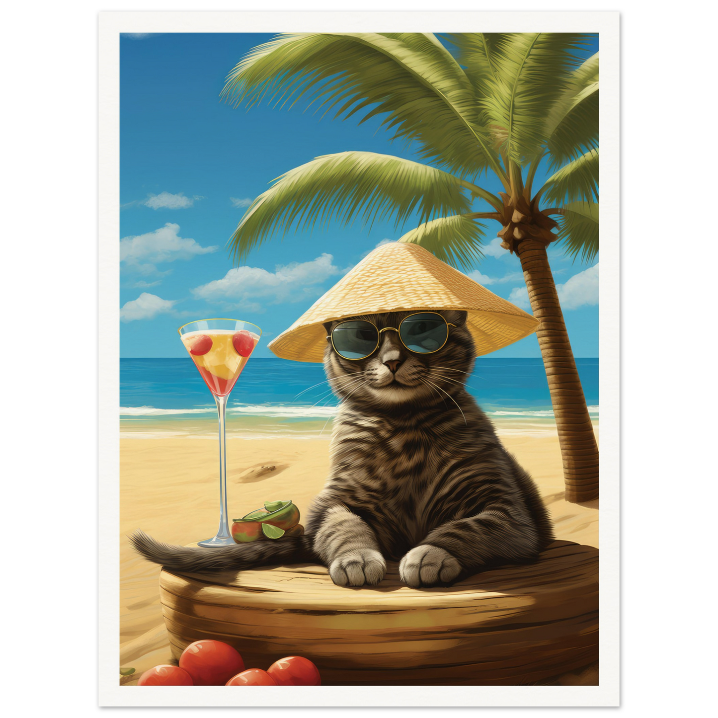 Martini Beach II - Matte Archival Poster